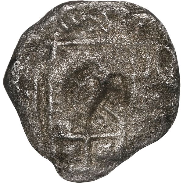 BOLIVIA, Potosí, cob 8 reales, (1651-52) (O or E), with crowned-•F• (two dots) cou