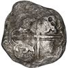 Image 2 : BOLIVIA, Potosí, cob 8 reales, (1651-52) (O or E), with crowned-•F• (two dots) cou