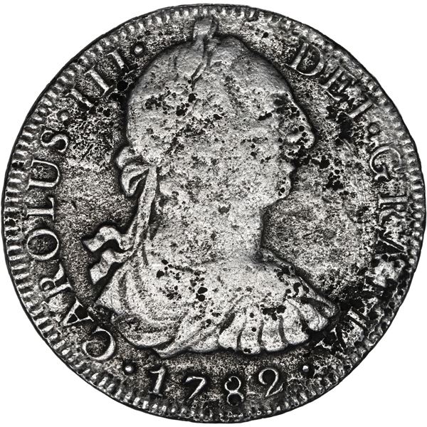 MEXICO, Mexico City, bust 8 reales, Charles III, 1782 FF.
