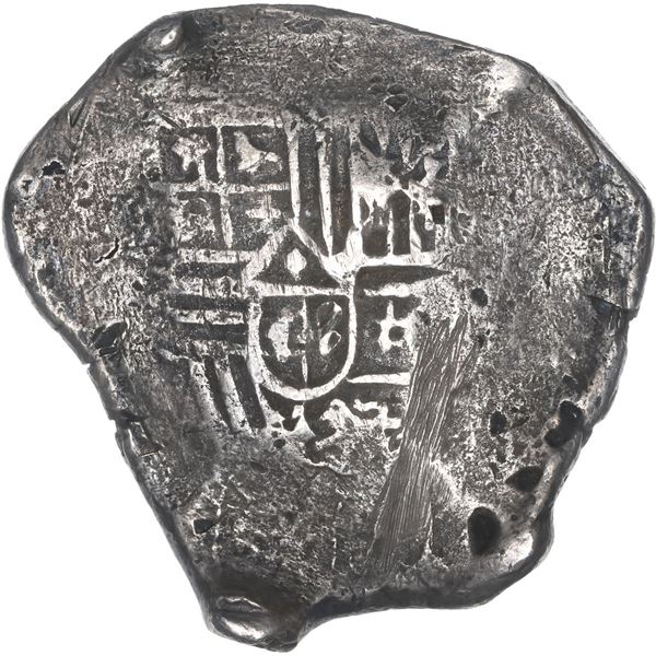MEXICO, Mexico City, cob 8 reales, Philip IV or Charles II, assayer not visible.