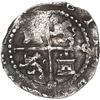 Image 2 : PERU, Lima, cob ½ real, Philip II, assayer Diego de la Torre, oD to left, * to right.