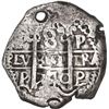 Image 1 : BOLIVIA, Potosí, cob 8 reales, 1740 P/M, very rare.
