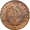 Image 2 : CHILE, Santiago, copper 2½ centavos, 1908, NGC MS 65 BN (Colección Val y Mexía Label), finest known 