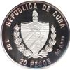 Image 2 : CUBA, Havana mint, proof 20 pesos, 1993, 40th Anniversary of Moncada, NGC PF 68 Ultra Cameo, ex-Bust