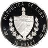 Image 2 : CUBA, Havana mint, proof 10 pesos, 1995, Centennial of the Cuban War of Independence, NGC PF 69 Ultr
