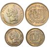 Image 1 : DOMINICAN REPUBLIC, lot of two coins: ½ peso and 25 centavos, both dated 1947, PCGS MS62, MS63.