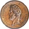 Image 1 : FRENCH COLONIES, struck at the Paris Mint, bronze 5 centimes, Louis Philippe I, 1839-A, NGC MS 64 BN