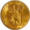 Image 2 : NETHERLANDS (Kingdom), gold 10 gulden, Wilhelmina I, 1897, PCGS MS65.