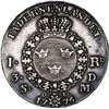 Image 2 : SWEDEN, Stockholm, riksdaler, Gustav III, 1776-OL.