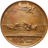 Image 2 : FRANCE, bronze medal restrike, dated 1821, Death of Napoleon on St. Helena, by Andrieu.