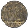 Image 2 : GREAT BRITAIN, brass medal, 1781, Admiral G.B. Rodney / Capture of St. Eustatius, NGC VF details / o