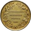 Image 2 : JAMAICA, gilt copper award medal, 1891, International Exhibition, by L.C. Wyon.