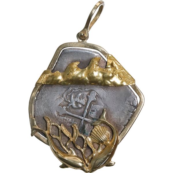 MEXICO, Mexico City, cob 8 reales, Philip V, assayer not visible (J), style of 1705-12, ex-1715 Flee