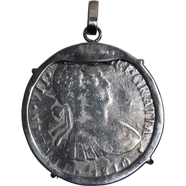 MEXICO, Mexico City, bust 8 reales, Ferdinand VII transitional ("armored" bust), 1810 HJ, ex-"1810 w