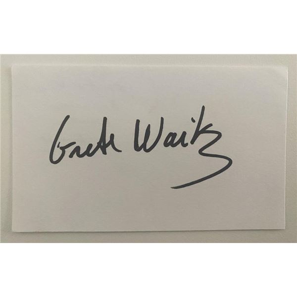 Marathon runner Grete Waitz original signature