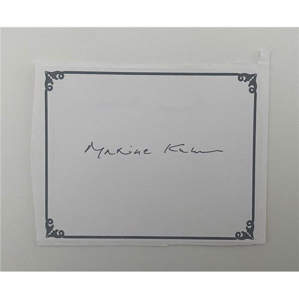 Pulitzer Prize Poet Laureate Maxine Kumin Signed Autograph Bookplate