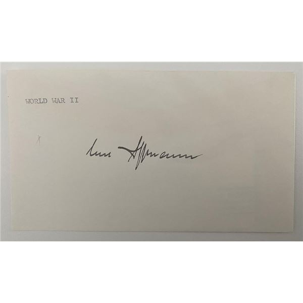 WW2 USMC Carl Hoffman signed envelope