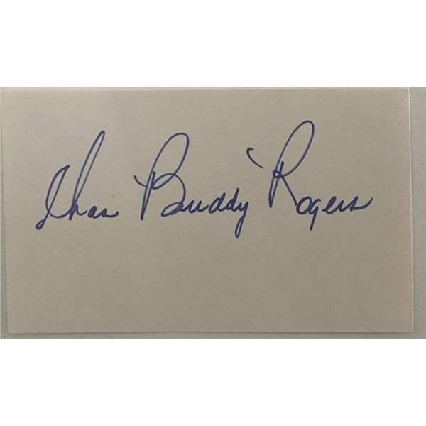 Buddy Rogers original signature