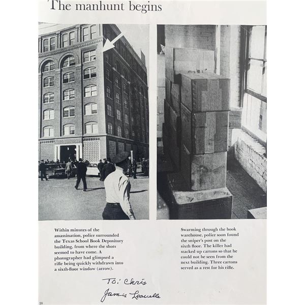 James Leavelle Signed Magazine Page