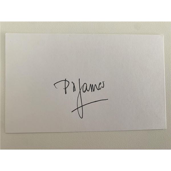 P.D. James original signature
