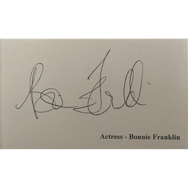 Bonnie Franklin original signature
