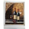 Image 1 : Wine and Grapes Still Life original painting on canvas