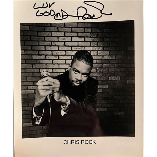 Chris Rock facsimile signed photo. 8x10 inches