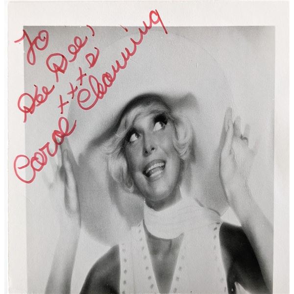 Alice In Wonderland Carol Channing signed photo card