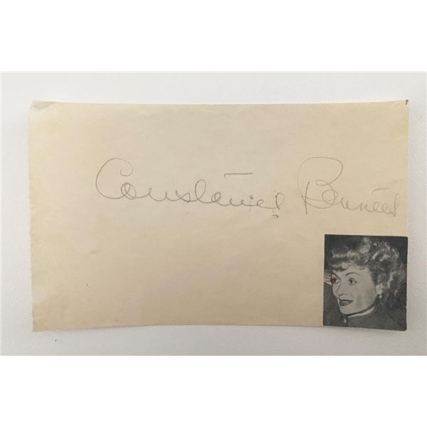 Actress Constance Bennett original signature