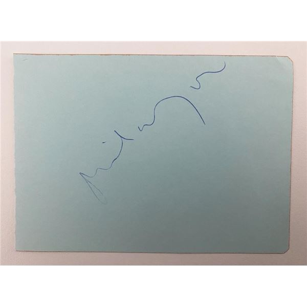 Actor Michael York original signature