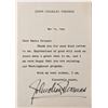 Image 1 : John Charles Thomas Signed Note