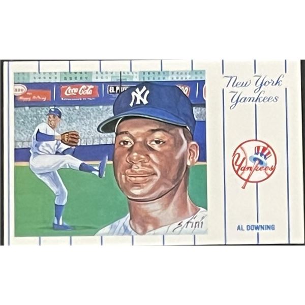 1961 New York Yankees Team Al Downing Postcard Series No.1. Card 4 of 12