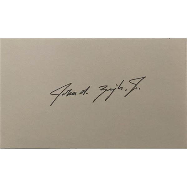 President of the NHL John A. Ziegler Jr original signature original signature