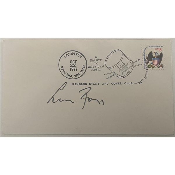 American Composer Lukas Foss signed envelope