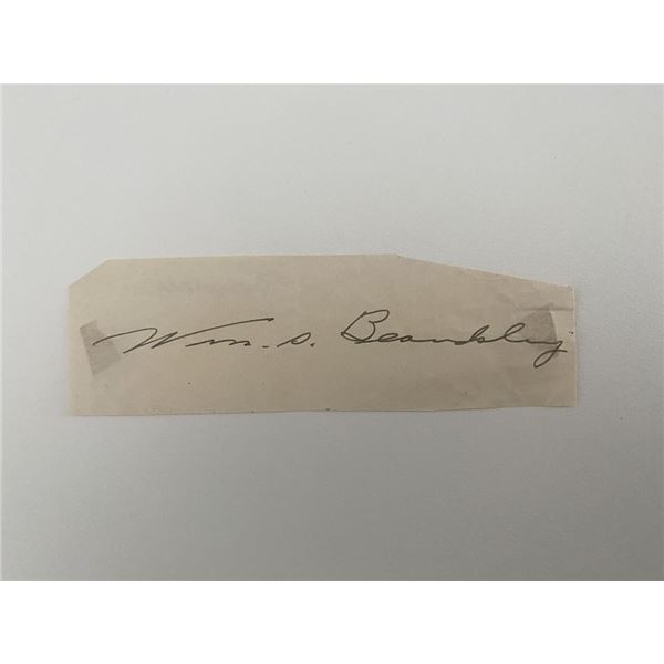 Iowa's 31st Governor William S. Beardsley original signature