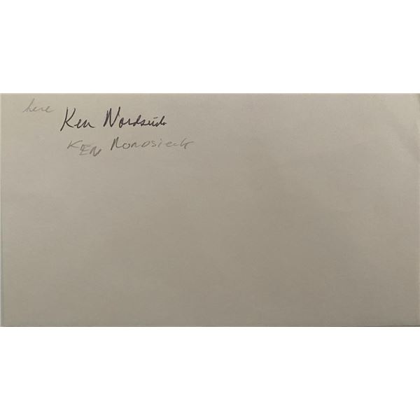 US Astronaut Ken Nordsieck original signature