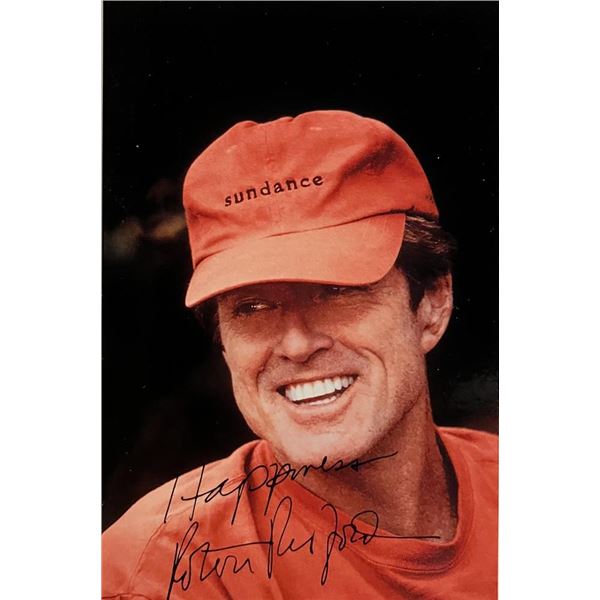 Robert Redford facsimile signed postcard. 3x5 inches