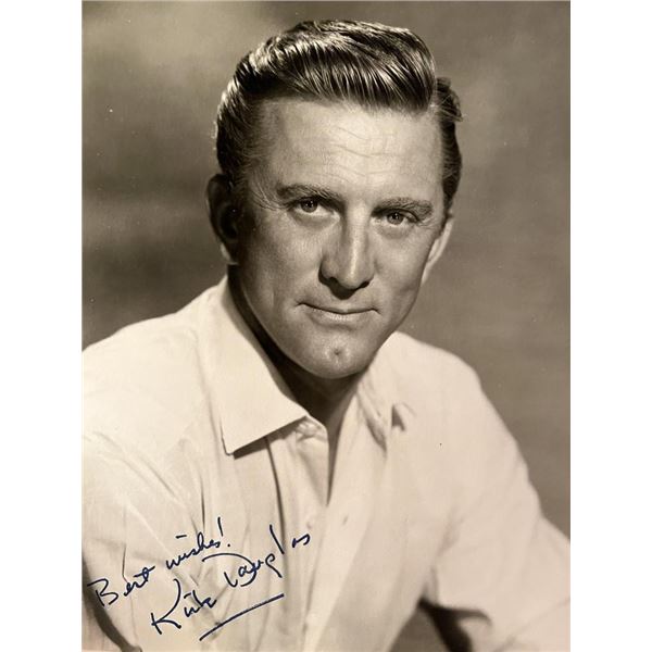 Kirk Douglas facsimile signed photo. 8x10 inches