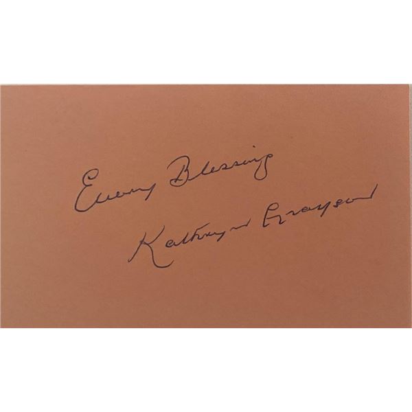 Kathryn Grayson original signature