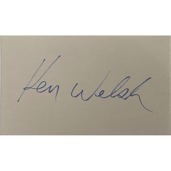 Kenneth Welsh original signature