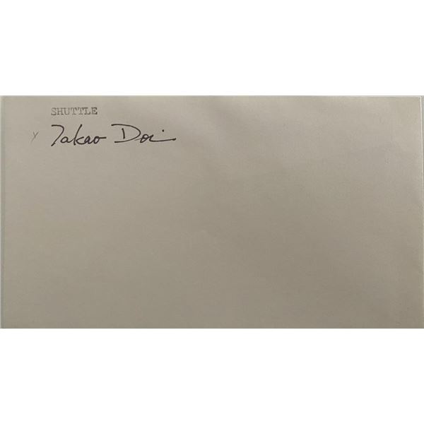 Astronaut Takao Doi original signature