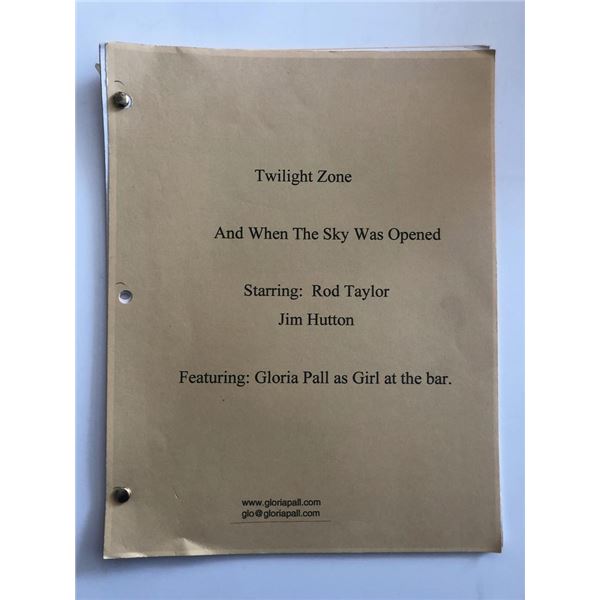 The Twilight Zone - And When the Sky Was Opened - Original Script