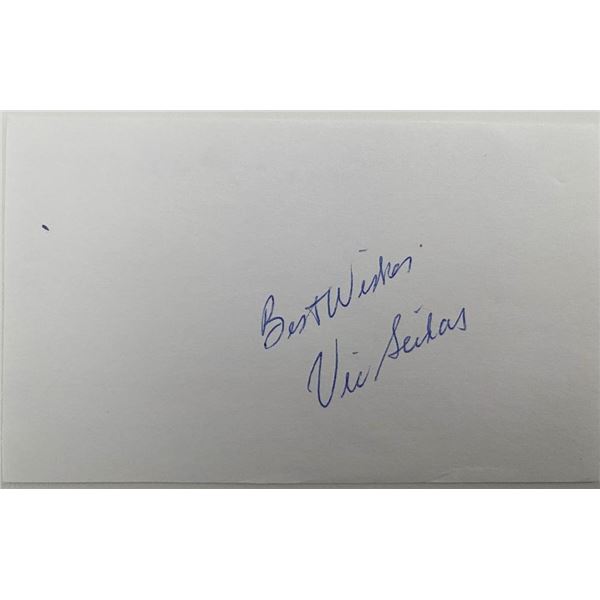 Tennis Player Vic Seixas signed note