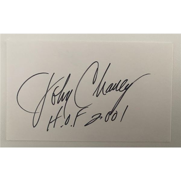 Hall of Fame Basketball Coach John Chaney autograph