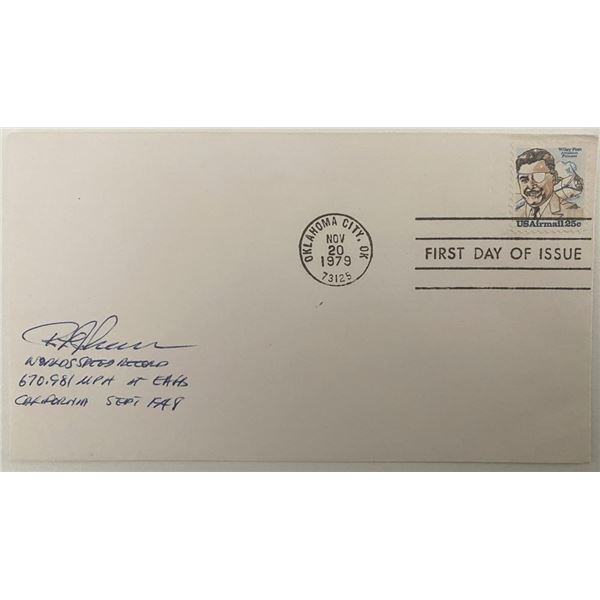 World Speed Record winner R.L Johnson signed FDC