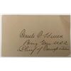 Image 1 : US Military Frank T. Hines signed note