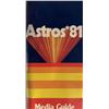 Image 1 : 1981 Astros media guide. 4x9 inches