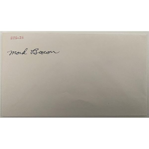 Astronaut Mark Brown signature