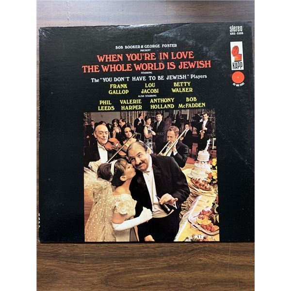 Bob Booker & George Foster  When You're In Love The Whole World Is Jewish Album