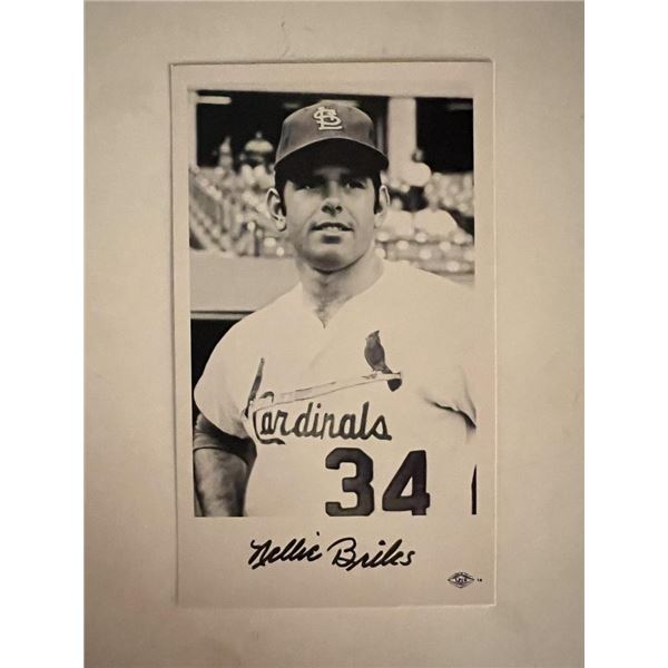 Nellie Briles facsimile signed photo. 3x5 inches